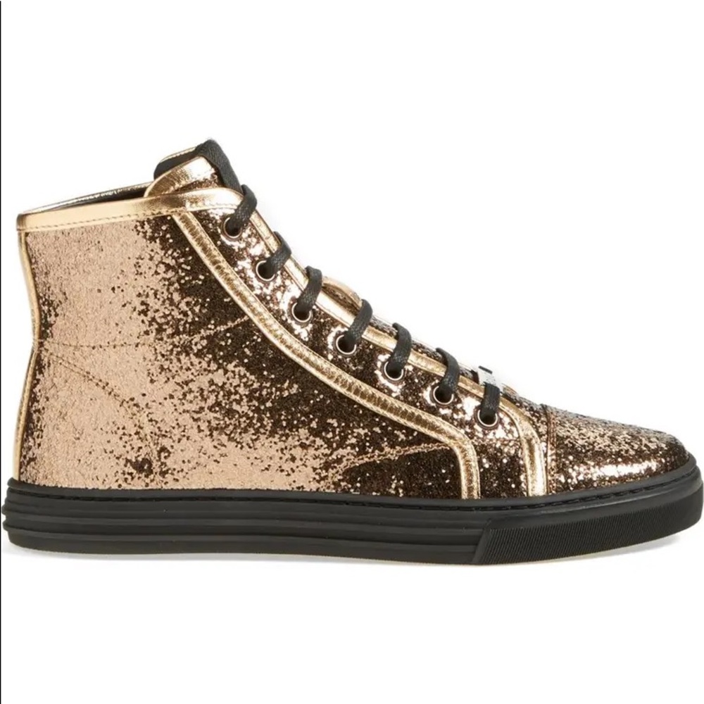 Gucci California glitter sneakers 8.5us